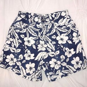 HIGH-WAISTED VINTAGE HAWAIIAN SHORTS